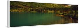 Man Fly Fishing on the Bullhead Lake, Swiftcurrent Valley, Us Glacier National Park, Montana, USA-null-Framed Photographic Print