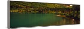 Man Fly Fishing on the Bullhead Lake, Swiftcurrent Valley, Us Glacier National Park, Montana, USA-null-Framed Photographic Print