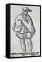 Man from Granada, Engraving-Cesare Vecellio-Framed Stretched Canvas