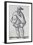 Man from Granada, Engraving-Cesare Vecellio-Framed Giclee Print
