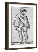 Man from Granada, Engraving-Cesare Vecellio-Framed Giclee Print