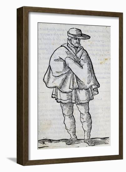 Man from Granada, Engraving-Cesare Vecellio-Framed Giclee Print