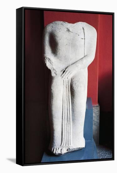 Man from Miletus, Statue of Seated Man, Turkey-null-Framed Stretched Canvas