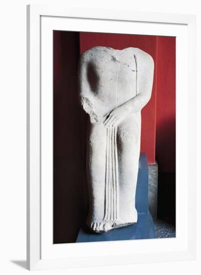 Man from Miletus, Statue of Seated Man, Turkey-null-Framed Giclee Print