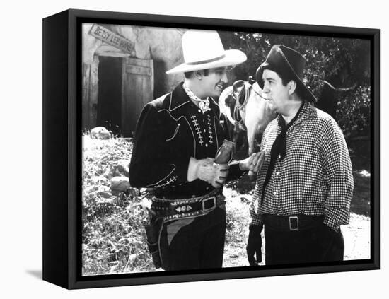 Man From Music Mountain, Gene Autry, Smiley Burnette, 1938-null-Framed Stretched Canvas