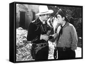 Man From Music Mountain, Gene Autry, Smiley Burnette, 1938-null-Framed Stretched Canvas