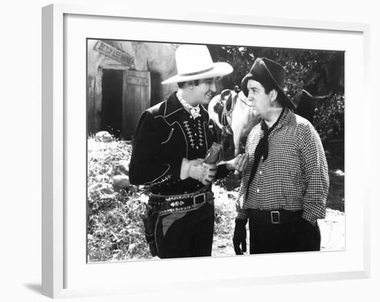 Man From Music Mountain, Gene Autry, Smiley Burnette, 1938-null-Framed Photo