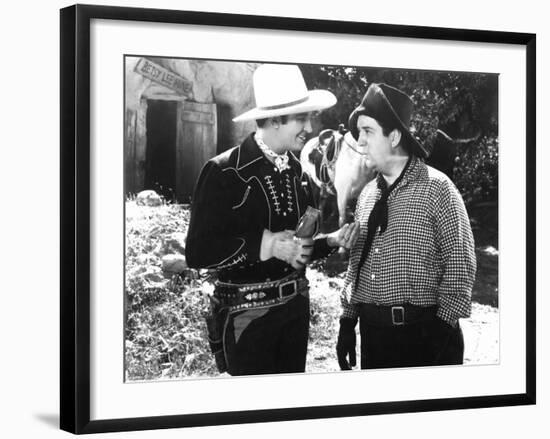 Man From Music Mountain, Gene Autry, Smiley Burnette, 1938-null-Framed Photo