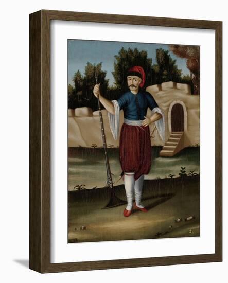 Man from the Albanian Coast-Jean Baptiste Vanmour-Framed Art Print