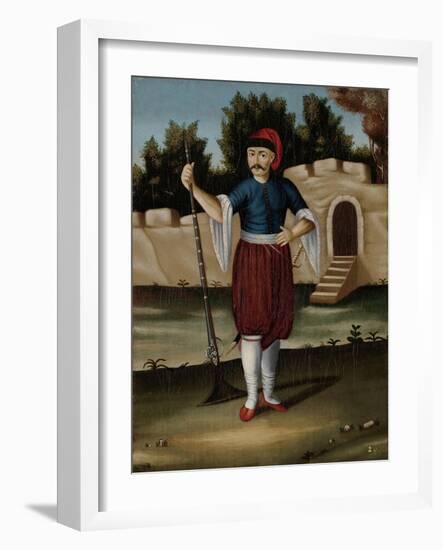 Man from the Albanian Coast-Jean Baptiste Vanmour-Framed Art Print