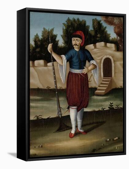 Man from the Albanian Coast-Jean Baptiste Vanmour-Framed Stretched Canvas