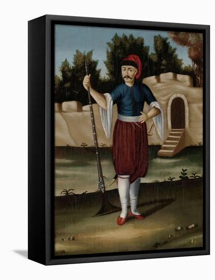 Man from the Albanian Coast-Jean Baptiste Vanmour-Framed Stretched Canvas