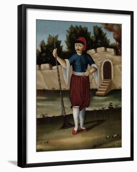 Man from the Albanian Coast-Jean Baptiste Vanmour-Framed Art Print