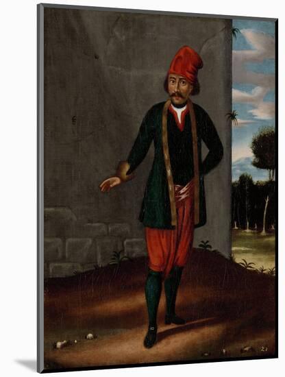 Man from the Island of Tinos-Jean Baptiste Vanmour-Mounted Art Print