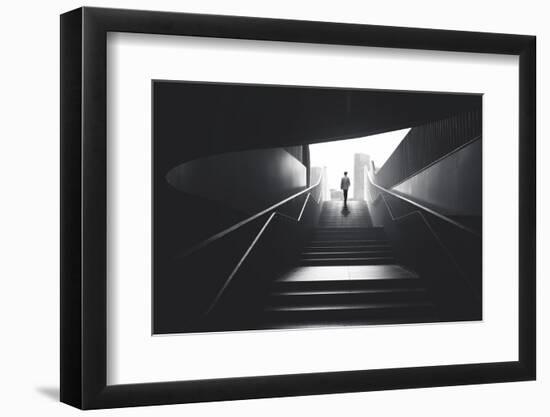 Man Going from Underground to the City-frankie's-Framed Photographic Print