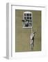 Man Hanging out of Window-Banksy-Framed Giclee Print