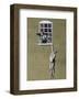 Man Hanging out of Window-Banksy-Framed Giclee Print