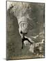 Man Hangs Onto Eye at Mount Rushmore-null-Mounted Photographic Print