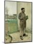 Man Having Just Painted His Fence-Jean Francois Raffaelli-Mounted Giclee Print
