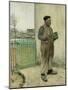 Man Having Just Painted His Fence-Jean Francois Raffaelli-Mounted Giclee Print