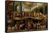 Man Having to Choose Between the Virtues and Vices, 1635-Frans Francken the Younger-Framed Stretched Canvas