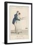 Man Helps a Lady to Start off the Diabolo on the String-Gatine-Framed Art Print