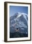 Man Hiking in Mt. Rainier National Park, Washington-Justin Bailie-Framed Photographic Print