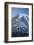 Man Hiking in Mt. Rainier National Park, Washington-Justin Bailie-Framed Photographic Print