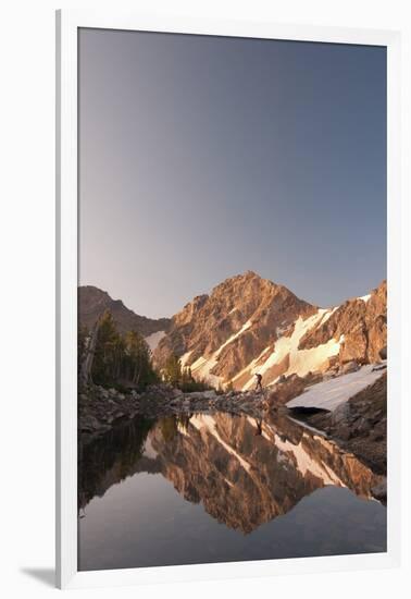 Man Hiking In Upper Paintbrush Canyon In Grand Teton National Park, Wyoming-Austin Cronnelly-Framed Photographic Print