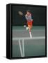 Man Hitting Tennis Ball-Bill Bachmann-Framed Stretched Canvas