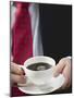 Man Holding Cup of Coffee-null-Mounted Photographic Print