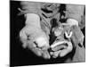Man Holding Silkworms-Allyn Baum-Mounted Photographic Print