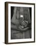 Man Holding Small American Flag-Bob Rowan-Framed Photographic Print