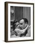 Man Hugging His Daughter-Nat Farbman-Framed Photographic Print