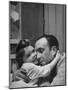 Man Hugging His Daughter-Nat Farbman-Mounted Photographic Print