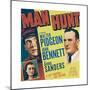 MAN HUNT-null-Mounted Premium Giclee Print