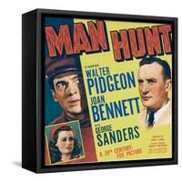 MAN HUNT-null-Framed Stretched Canvas