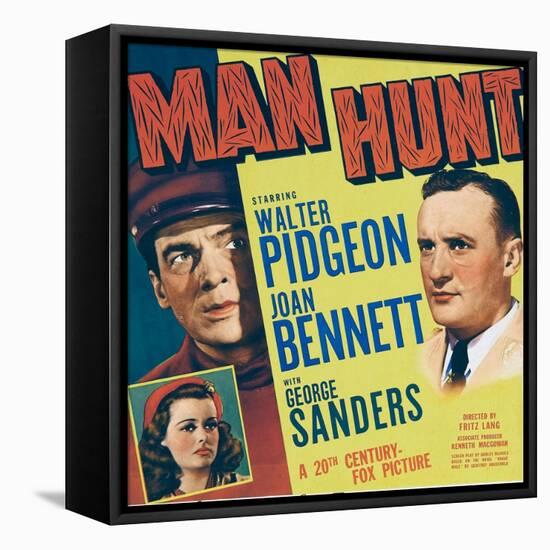 MAN HUNT-null-Framed Stretched Canvas