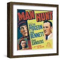 MAN HUNT-null-Framed Art Print