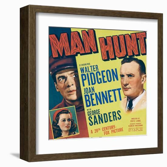 MAN HUNT-null-Framed Art Print