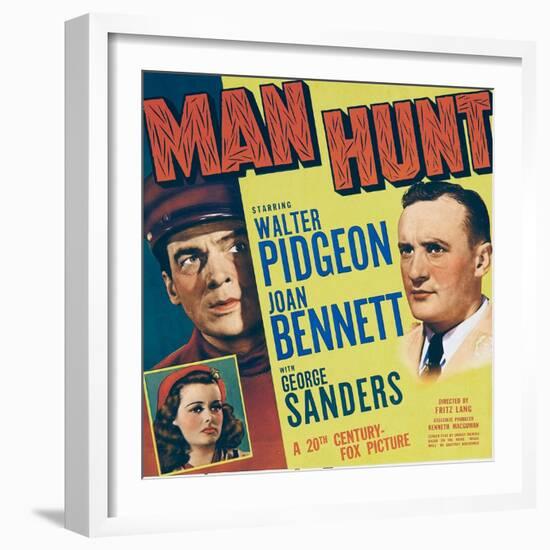 MAN HUNT-null-Framed Art Print