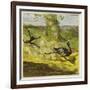 Man Hunting an Ostrich-Ernest Henry Griset-Framed Giclee Print