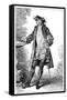 Man in 18th-Century French Costume-Jean-Antoine Watteau-Framed Stretched Canvas