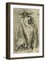 'Man in a Big Cloak seen from behind', 1752, (1928)-Giovanni Battista Tiepolo-Framed Giclee Print