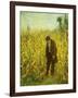 Man in a Cornfield-Eastman Johnson-Framed Giclee Print