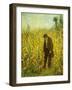 Man in a Cornfield-Eastman Johnson-Framed Giclee Print