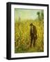 Man in a Cornfield-Eastman Johnson-Framed Giclee Print