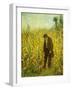 Man in a Cornfield-Eastman Johnson-Framed Giclee Print