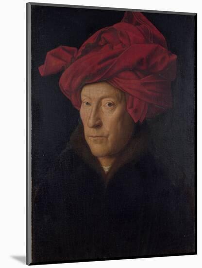 Man in a Red Turban (Formerly Self-Portrait)-Jan van Eyck-Mounted Giclee Print
