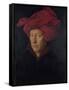 Man in a Red Turban (Formerly Self-Portrait)-Jan van Eyck-Framed Stretched Canvas